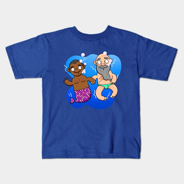 Taking A Plunge Kids T-Shirt by LoveBurty